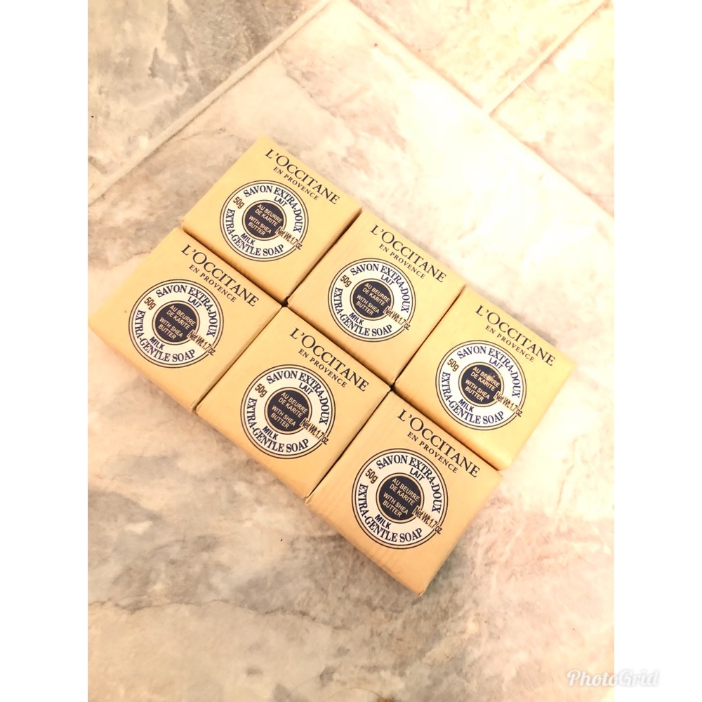 6pk of L’occitane Shea butter soap